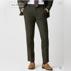 J. Crew Slim-fit Thompson suit pant in Donegal wool blend Green
W34 L32